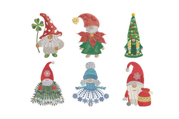 Christmas Gnomes Set