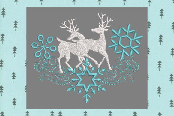 Two Blue Deer-1463B